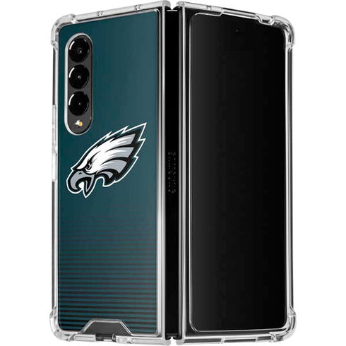 NFL Philadelphia Eagles Breakaway Galaxy Z Fold4 5G Clear Case