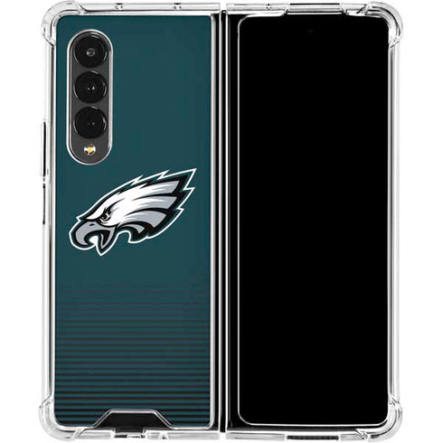 NFL Philadelphia Eagles Breakaway Galaxy Z Fold4 5G Clear Case
