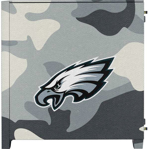 NFL Philadelphia Eagles Camo Corsair 4000D Tempered Glass Mid-Tower ATX Case Skin