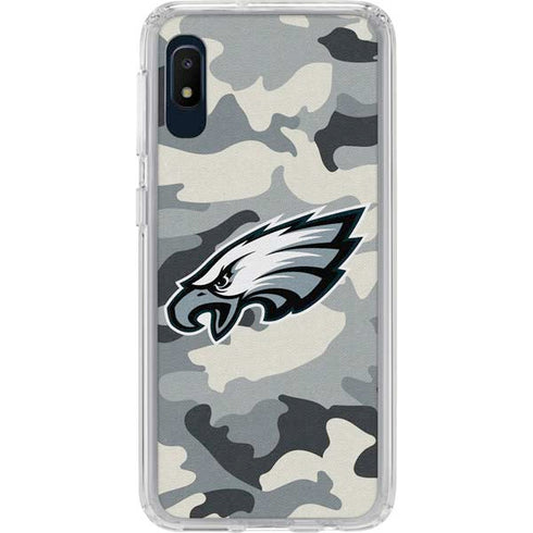 NFL Philadelphia Eagles Camo Galaxy A10e Clear Case