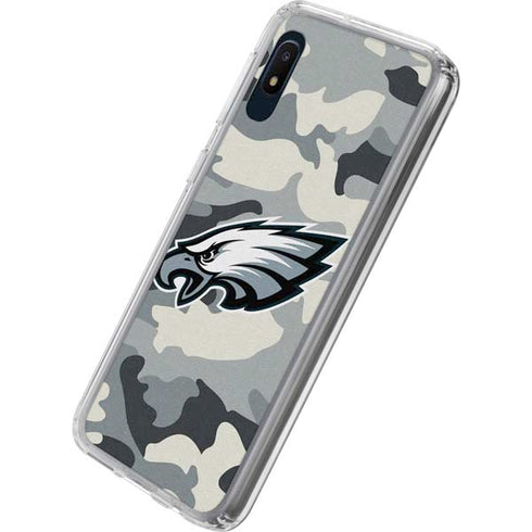 NFL Philadelphia Eagles Camo Galaxy A10e Clear Case