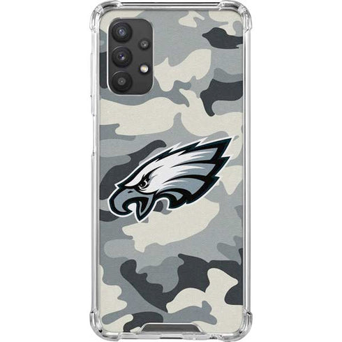 NFL Philadelphia Eagles Camo Galaxy A32 5G Clear Case