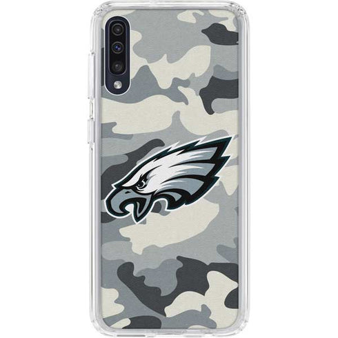 NFL Philadelphia Eagles Camo Galaxy A50 Clear Case