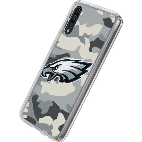 NFL Philadelphia Eagles Camo Galaxy A50 Clear Case