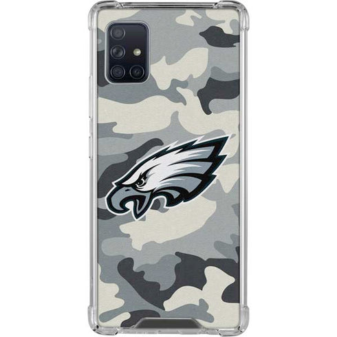 NFL Philadelphia Eagles Camo Galaxy A51 5G Clear Case