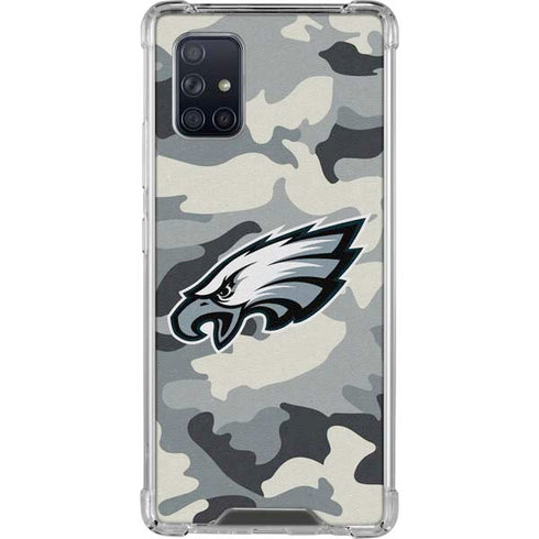 NFL Philadelphia Eagles Camo Galaxy A71 5G Clear Case
