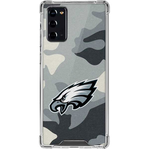 NFL Philadelphia Eagles Camo Galaxy Note20 5G Clear Case