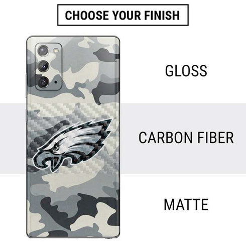 NFL Philadelphia Eagles Camo Galaxy Note20 5G Skin