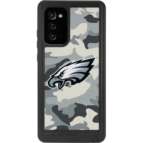 NFL Philadelphia Eagles Camo Galaxy Note20 5G Waterproof Case
