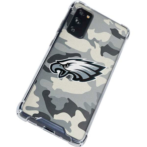 NFL Philadelphia Eagles Camo Galaxy S20 FE Clear Case
