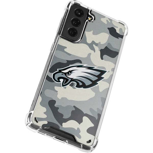 NFL Philadelphia Eagles Camo Galaxy S21 Plus 5G Clear Case