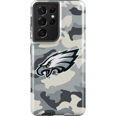 NFL Philadelphia Eagles Camo Galaxy S21 Ultra 5G Pro Case