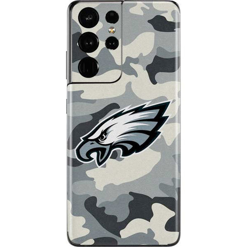 NFL Philadelphia Eagles Camo Galaxy S21 Ultra 5G Skin