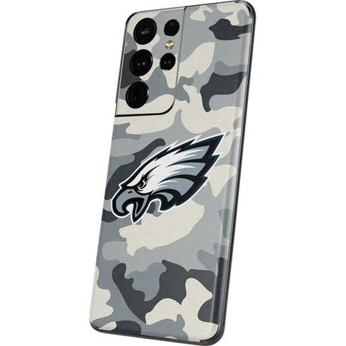NFL Philadelphia Eagles Camo Galaxy S21 Ultra 5G Skin