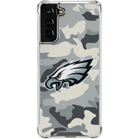NFL Philadelphia Eagles Camo Galaxy S22 Plus Clear Case