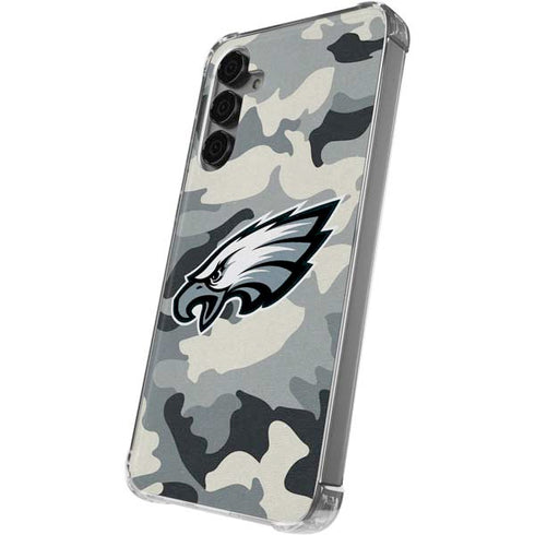 NFL Philadelphia Eagles Camo Galaxy S24 Plus Clear Case