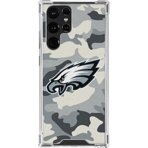NFL Philadelphia Eagles Camo Galaxy S24 Ultra Clear Case