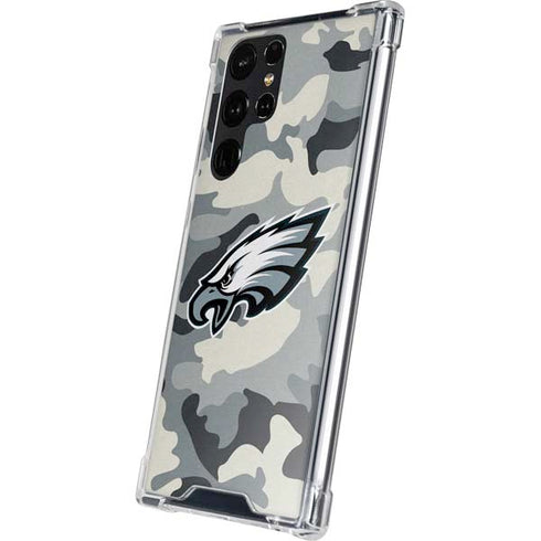 NFL Philadelphia Eagles Camo Galaxy S24 Ultra Clear Case