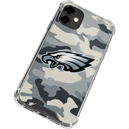 NFL Philadelphia Eagles Camo iPhone 12 Clear Case