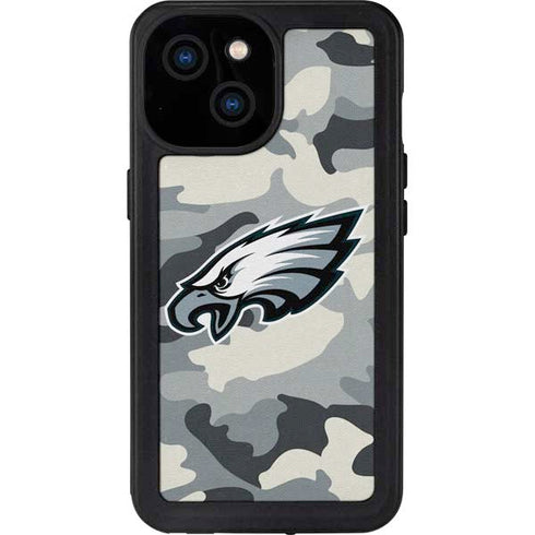 NFL Philadelphia Eagles Camo iPhone 13 Mini Waterproof Case