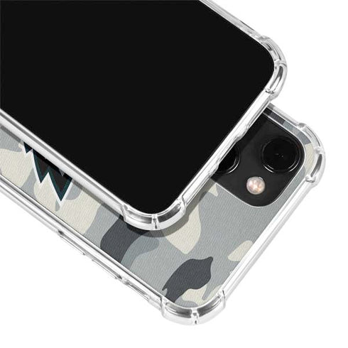 NFL Philadelphia Eagles Camo iPhone 14 Clear Case