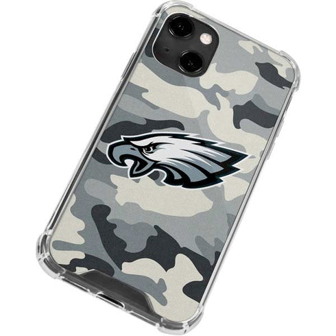 NFL Philadelphia Eagles Camo iPhone 14 Clear Case