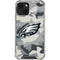 NFL Philadelphia Eagles Camo iPhone 15 Plus Clear Case