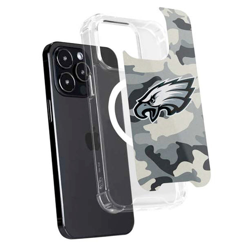 NFL Philadelphia Eagles Camo iPhone 14 Pro MagSafe Case