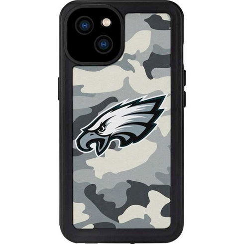 NFL Philadelphia Eagles Camo iPhone 15 Plus Waterproof Case