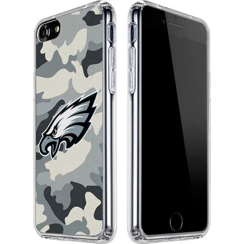 NFL Philadelphia Eagles Camo iPhone SE (2nd & 3rd Gen) Clear Case