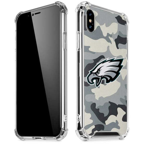 NFL Philadelphia Eagles Camo iPhone X/XS Clear Case