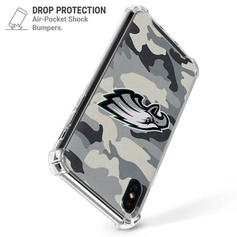 NFL Philadelphia Eagles Camo iPhone X/XS Clear Case