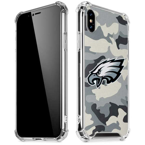 NFL Philadelphia Eagles Camo iPhone XS Max Clear Case