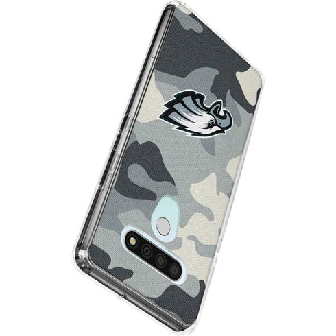 NFL Philadelphia Eagles Camo LG Stylo 6 Clear Case