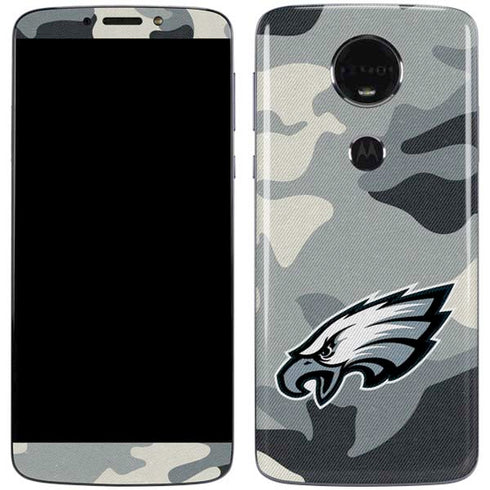 NFL Philadelphia Eagles Camo Moto E5 Plus Skin