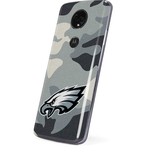 NFL Philadelphia Eagles Camo Moto E5 Plus Skin