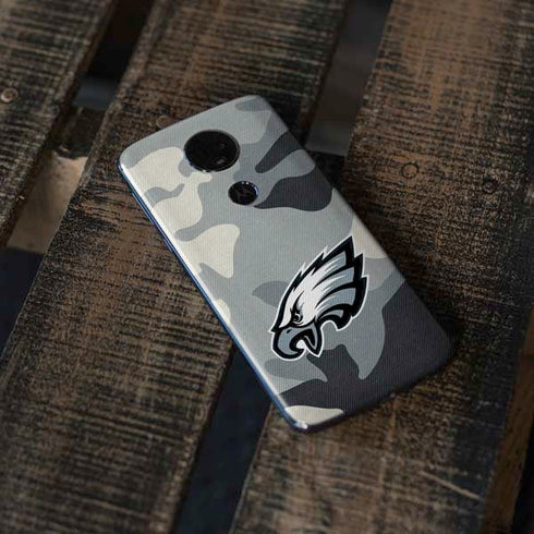 NFL Philadelphia Eagles Camo Moto E5 Plus Skin