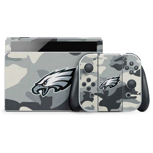 NFL Philadelphia Eagles Camo Nintendo Switch OLED (2021) Skin
