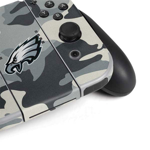 NFL Philadelphia Eagles Camo Nintendo Switch OLED (2021) Skin