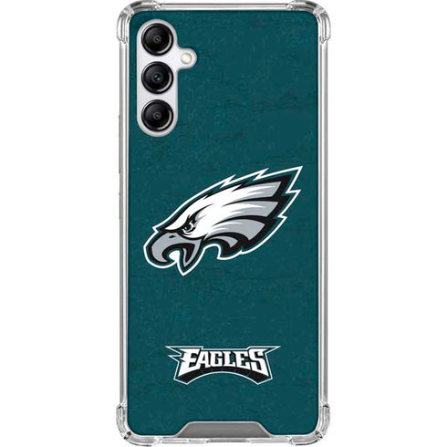 NFL Philadelphia Eagles Distressed Galaxy A15 5G Clear Case