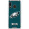 NFL Philadelphia Eagles Distressed Galaxy A30 Clear Case