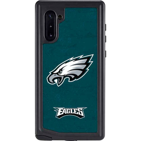 NFL Philadelphia Eagles Distressed Galaxy Note 10 Waterproof Case