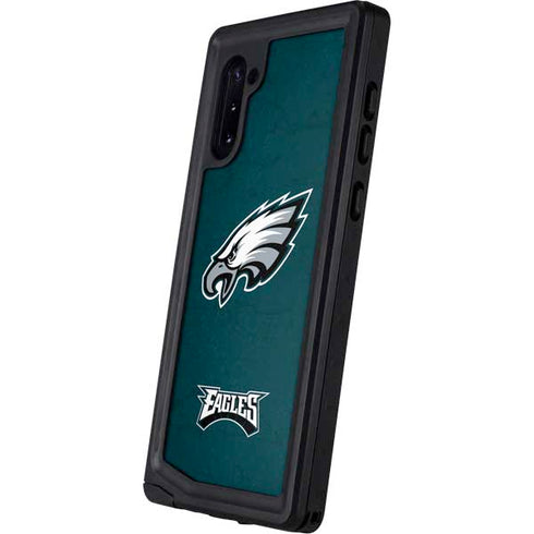 NFL Philadelphia Eagles Distressed Galaxy Note 10 Waterproof Case