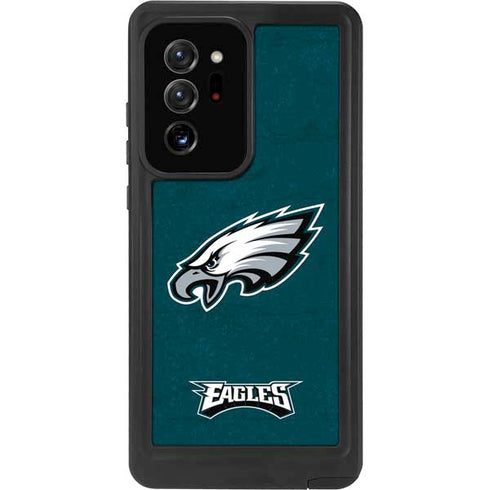 NFL Philadelphia Eagles Distressed Galaxy Note20 Ultra 5G Waterproof Case