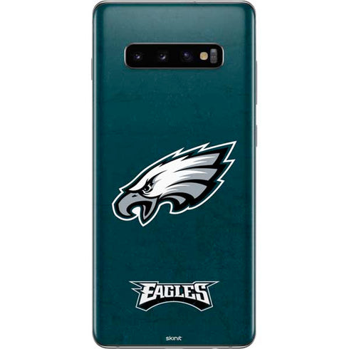 NFL Philadelphia Eagles Distressed Galaxy S10 Plus Skin