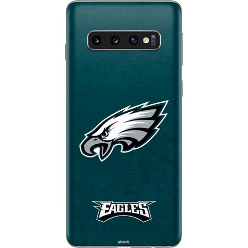 NFL Philadelphia Eagles Distressed Galaxy S10 Skin