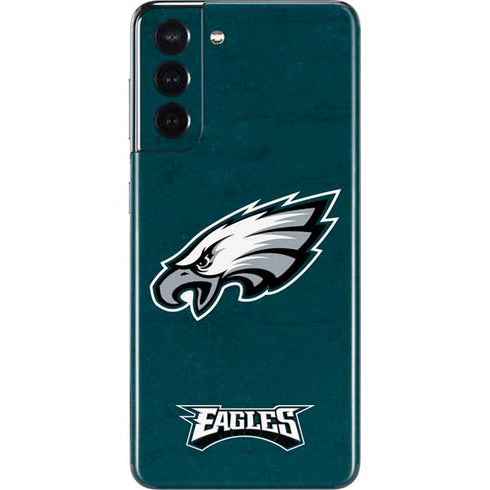 NFL Philadelphia Eagles Distressed Galaxy S21 5G Skin