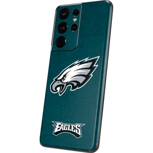 NFL Philadelphia Eagles Distressed Galaxy S21 Ultra 5G Skin