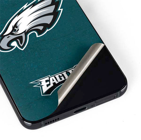 NFL Philadelphia Eagles Distressed Galaxy S22 Skin