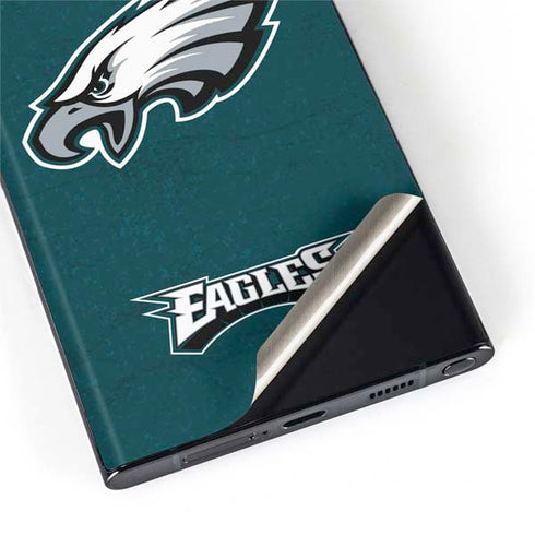 NFL Philadelphia Eagles Distressed Galaxy S22 Ultra Skin